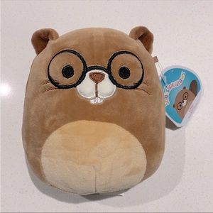 NWT Squishmallows, original, chip the beaver, collectable, ~6”x5.5”, mini, brown